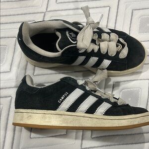 Adidas Campus Black Suede Sneakers